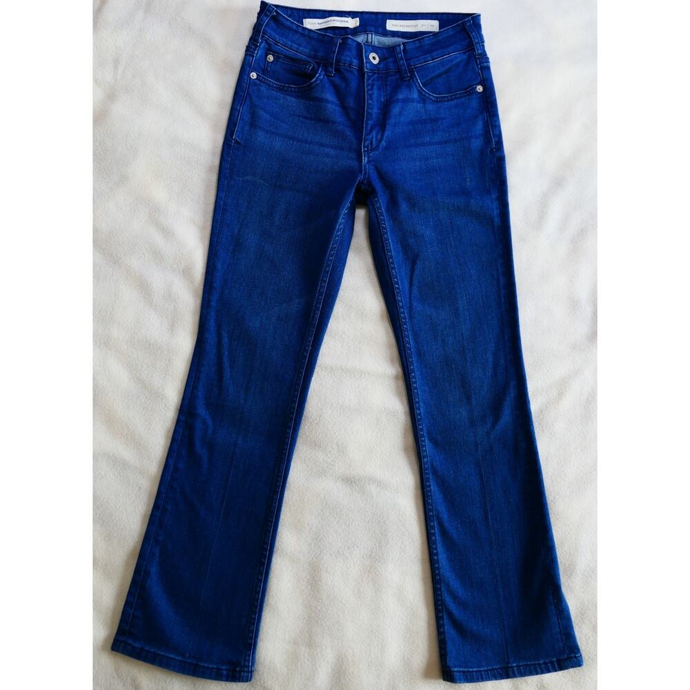 Pilcro and the Letterpress Anthropologie High Rise Bootcut Jeans Blue Size 24 - Picture 1 of 5